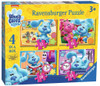 Ravensburger - Blues Clues 4 Puzzles 12 16 20 and 24 Pce