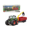 Bburago 10cm Fendt 1000 Vario Tractor & Combination Trailer