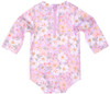 Toshi Swim Baby Onesie Long Sleeve Classic Dahlia - Size 2