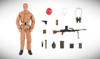 WW2 Infantry Figure 1:6 Scale W Accessories - Parachute