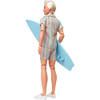 Barbie the Movie Ken Doll Beach Ken with Surfboard