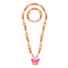 Rainbow Butterfly Necklace & Bracelet Set