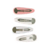 Pattern Fabric 4 Pack Hair Clips