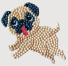 CrystalArt - Playful Pup 9cm x 9cm Motif
