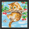 CrystalArt - Cherry Kitten 30cm x 30cm kit  CrystalArt - Cherry Kitten 30cm x 30cm kit