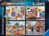 Ravensburger - Happy Days No 6 Work Day Memories 4x500 Pce