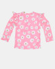 Toshi Swim Rashie Long Sleeve Ripple Daisy Watermelon Size 4