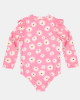 Toshi Swim Bodysuit Ripple - Daisy Watermelon Size 3