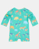 Toshi Swim Onesie Long Sleeve Splash - Congo Seagrass Sz 00