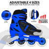 Size Adjustable Inline Skates - BLADE Blue Small J11-1