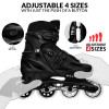 Size Adjustable Inline Skates - BLADE Black Small J11-1