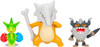 Pokemon Battle Figure Set - Roselia Marowak and Perrserker