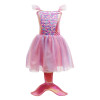 Mermaid Sparkle Dress with Tail - Size 5-6