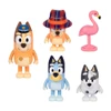 Bluey Figure 4 Pack - The Sleepover