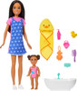 Barbie Skipper Babysitters - Brunette Doll w Brunette Baby
