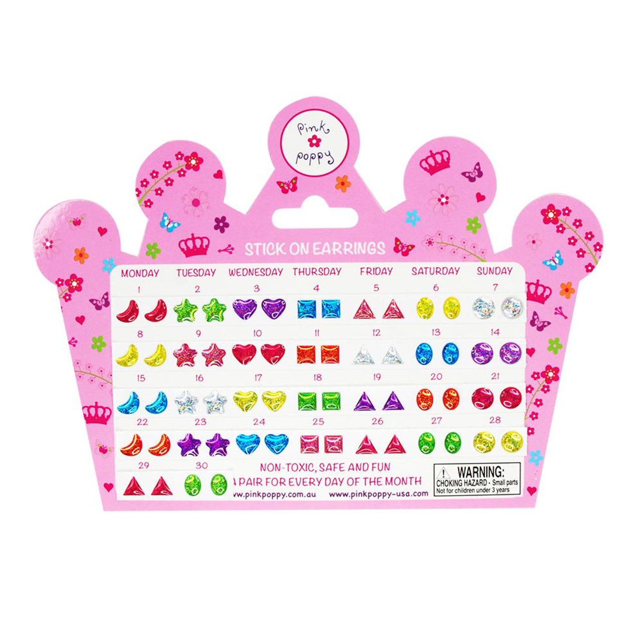 Amazon.com: AUGSUN 240 Piece Sticker Earrings 3D Gems Sticker Girls Sticker  Earrings Self-Adhesive Glitter Craft Crystal Stickers : Toys & Games