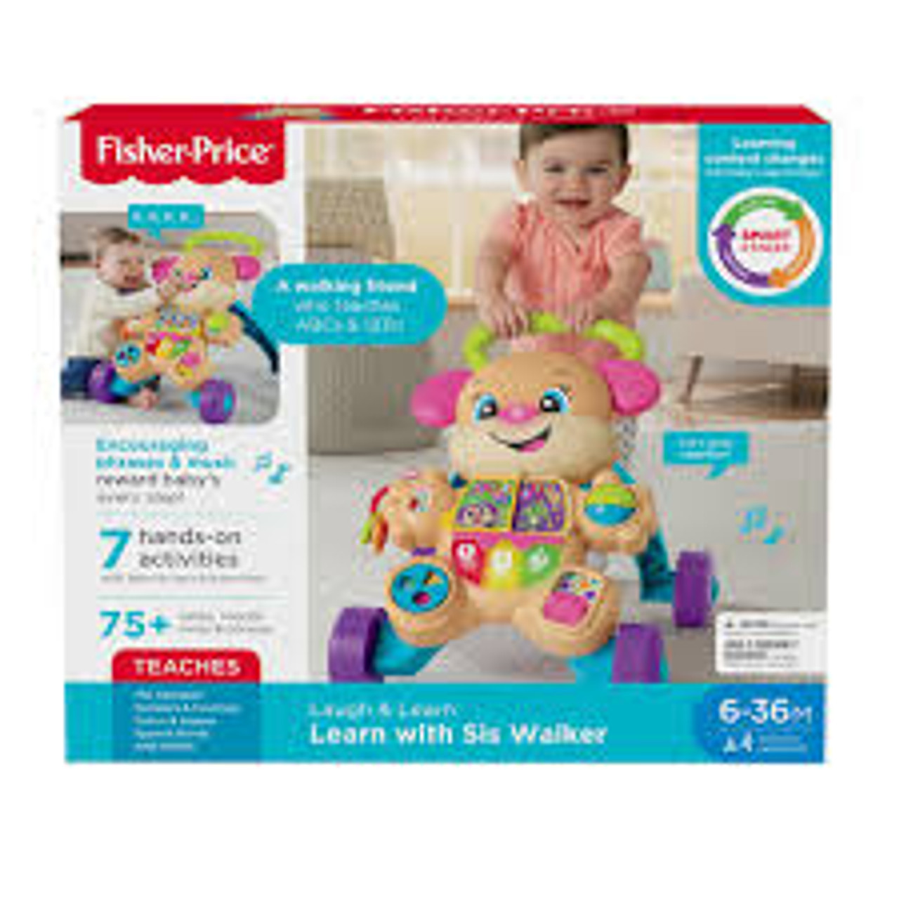 fisher price walker pink