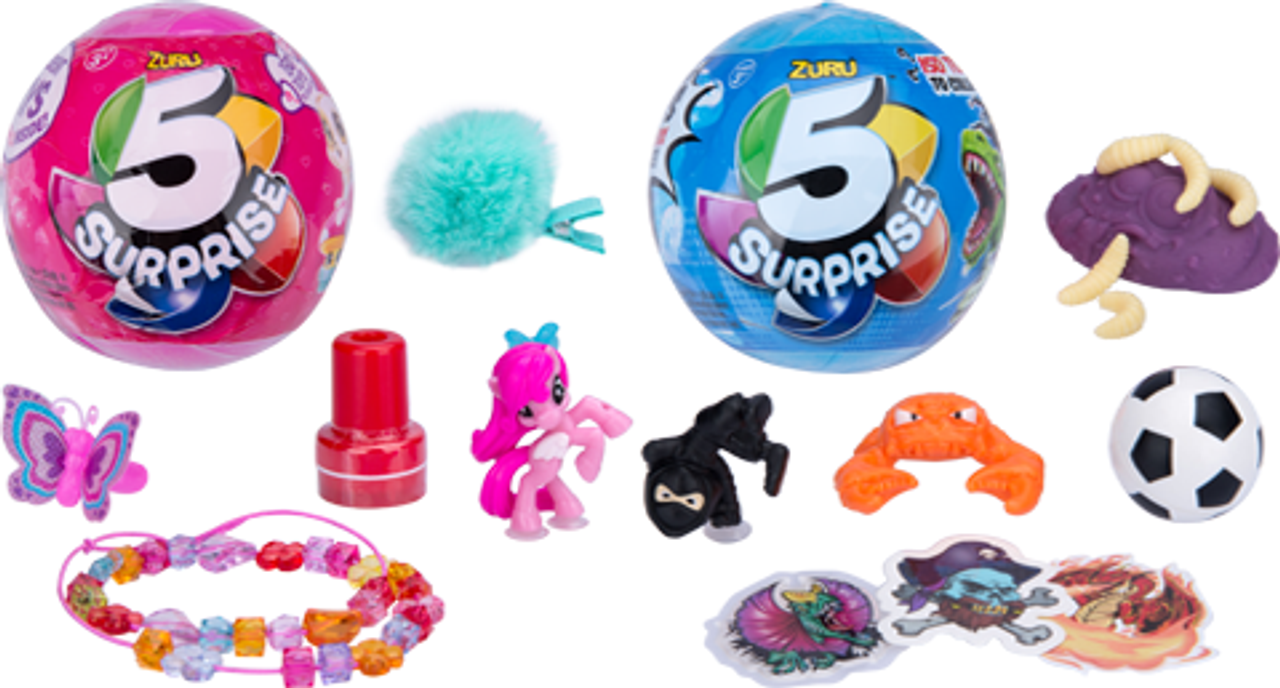 five surprise toys