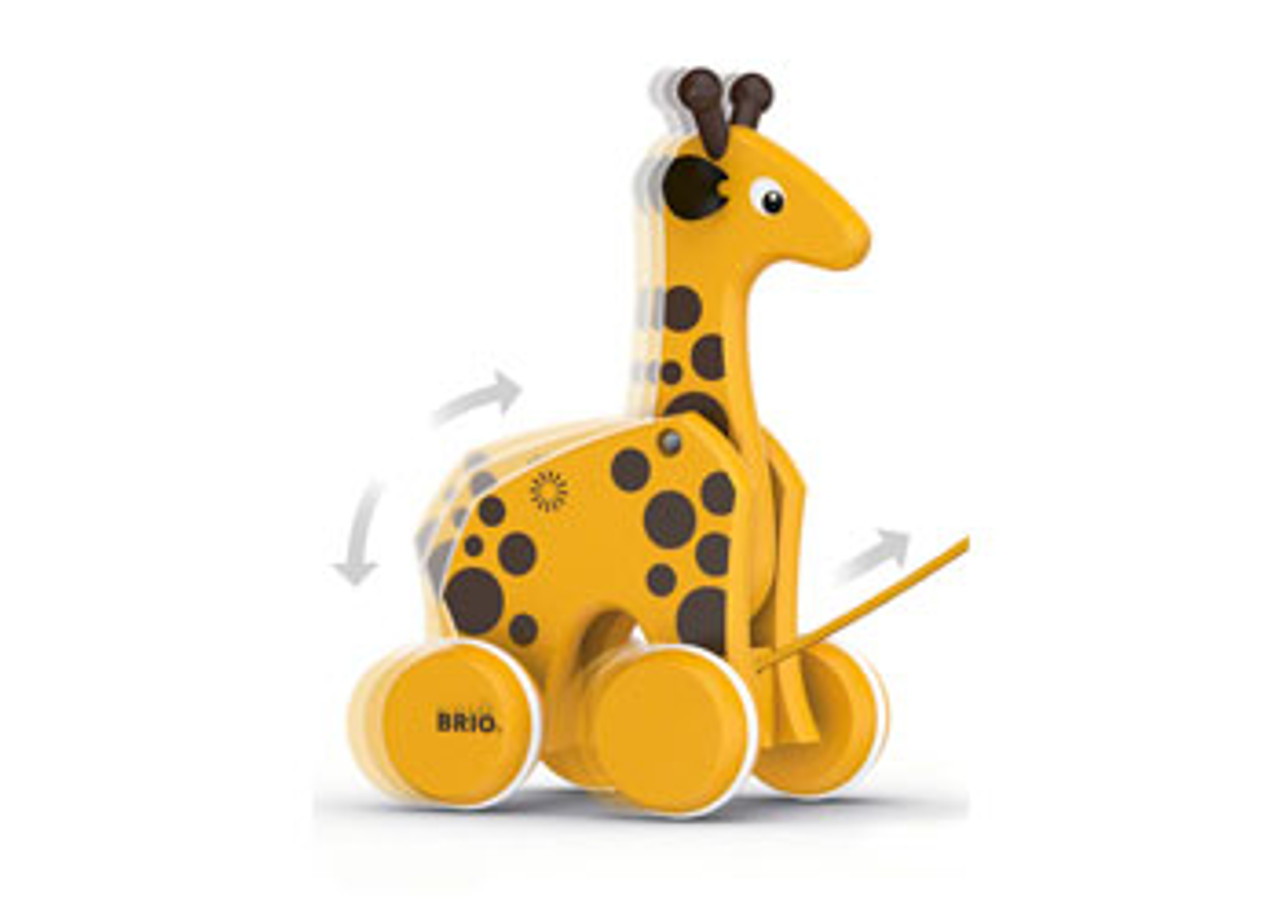 brio pull along giraffe