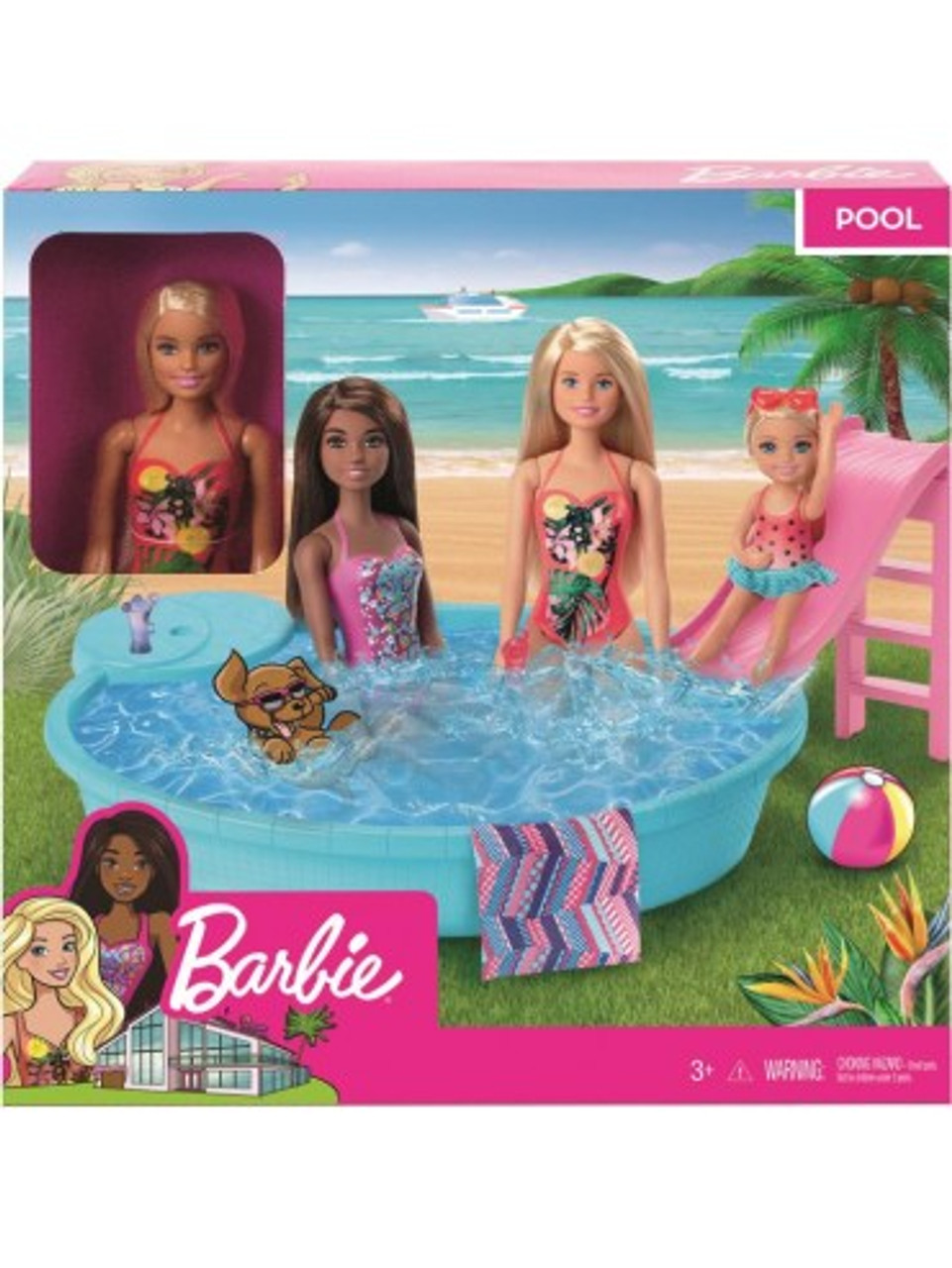 barbie in the pool