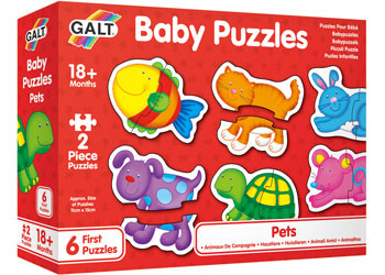 Galt Baby Puzzles Pets (6 x 2 Piece Puzzles) Uncle Pete's Toys