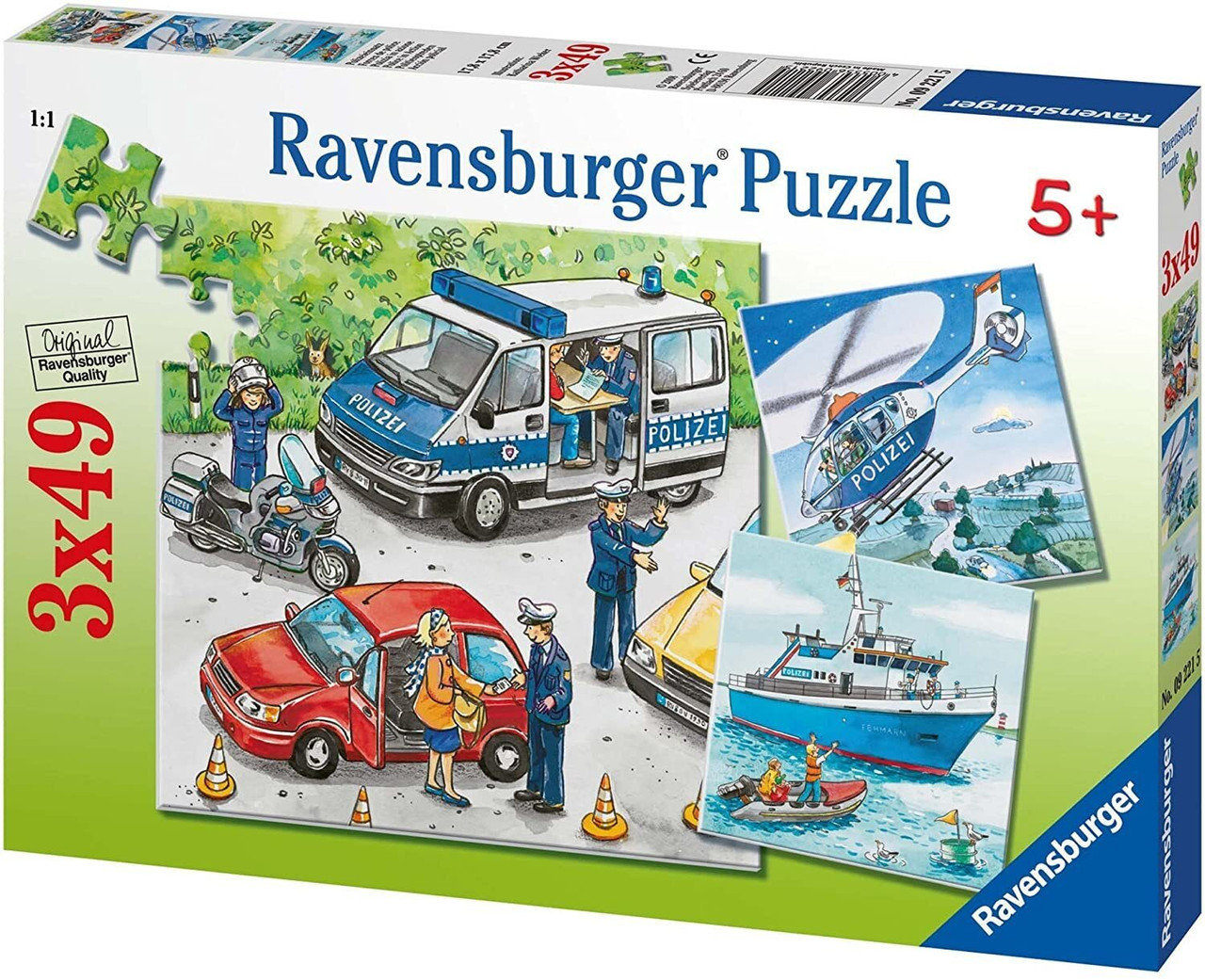 Ravensburger - Police in Action Puzzle 3x49 Piece - Uncle Pete's Toys