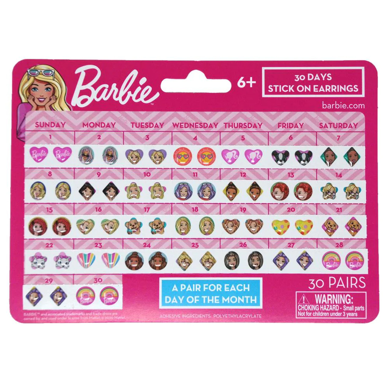 Barbie Hearts Bling Earrings | Hot Topic
