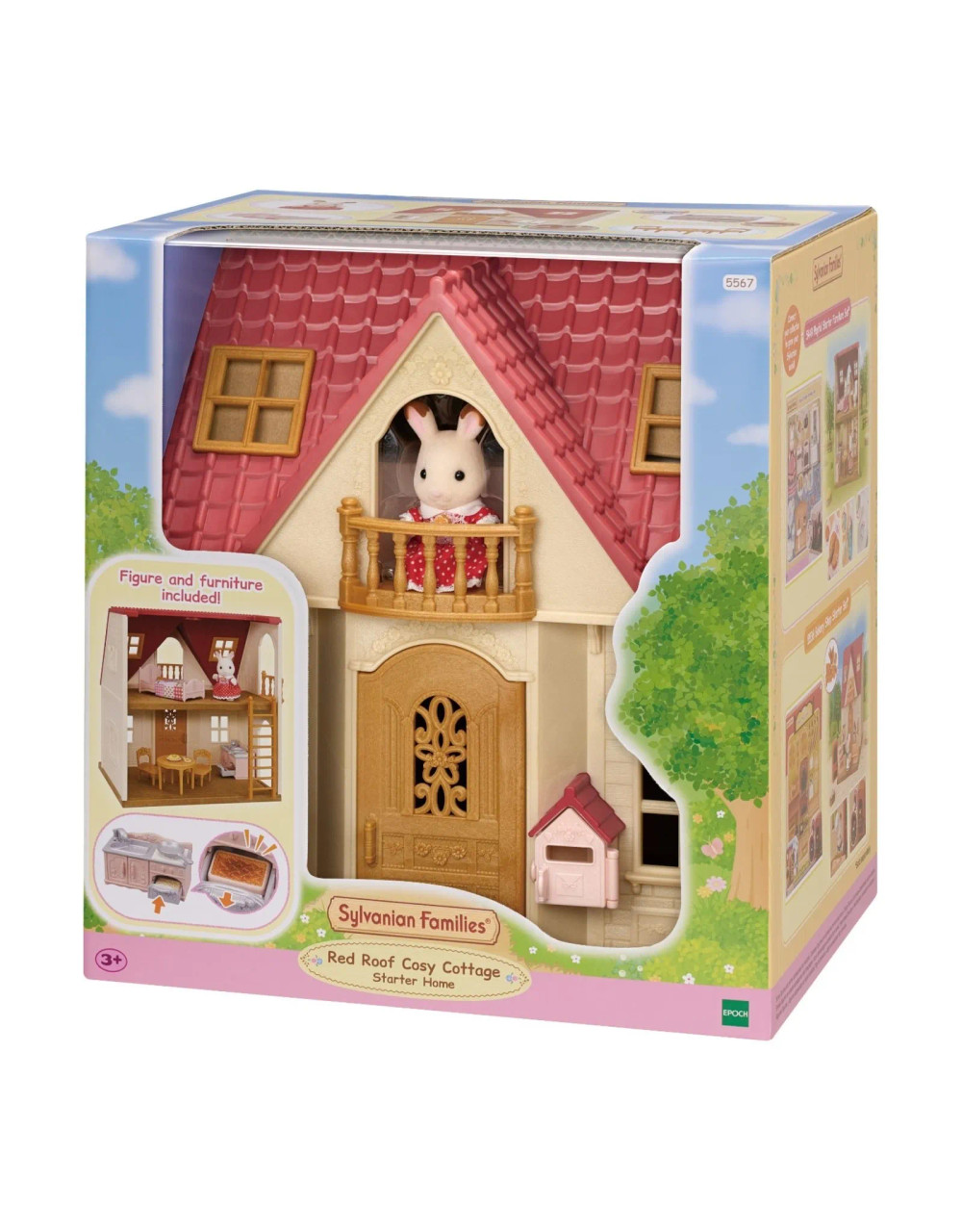 Sylvanian families beechwood hall sale & cosy cottage gift set