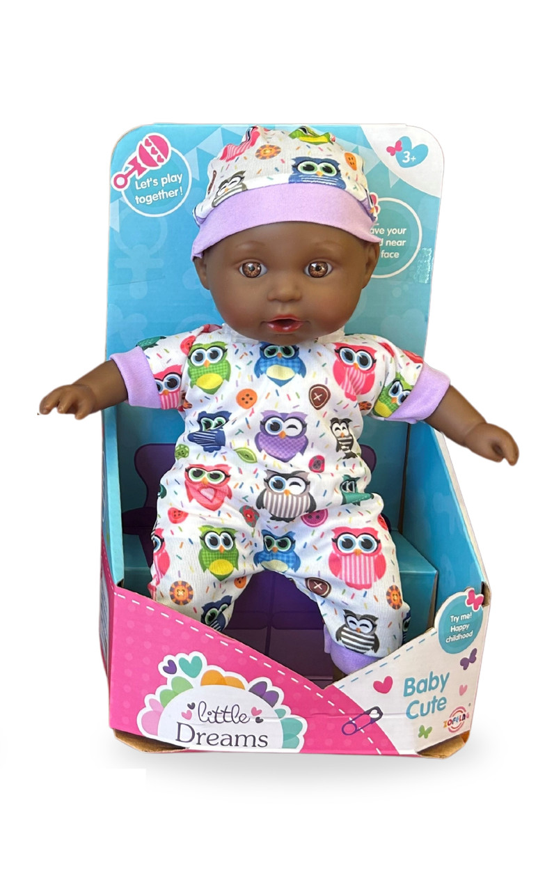 Soft Bodied Baby Doll 30cm Owl Outfit Uncle Pete's Toys