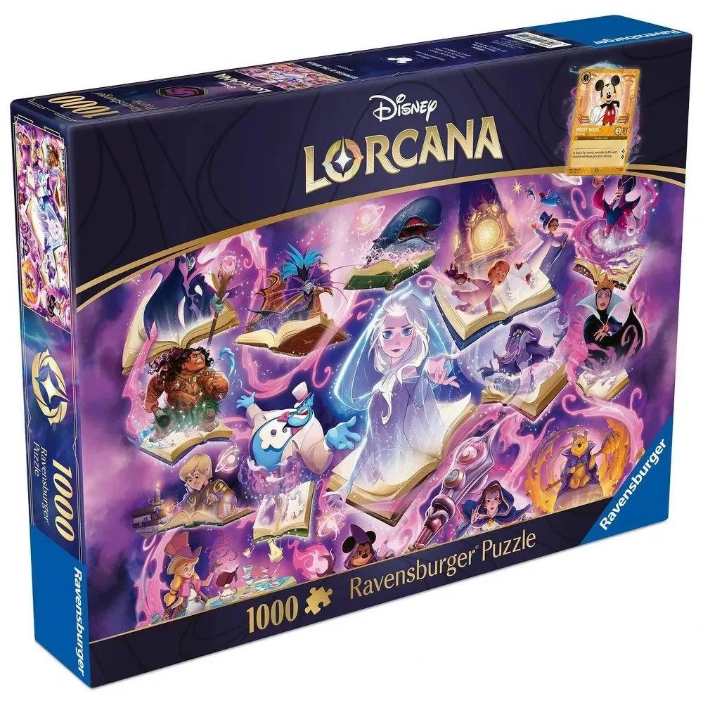 Disney Lorcana Glimmers Puzzle — Steel 1000pc