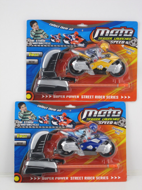 Trigger Launch Racing Motor Cycle - Blue