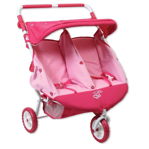 Mini Twin Marathon Stroller - Butterfly Pink