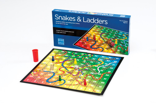 Blue Opal Snakes And Ladders Game