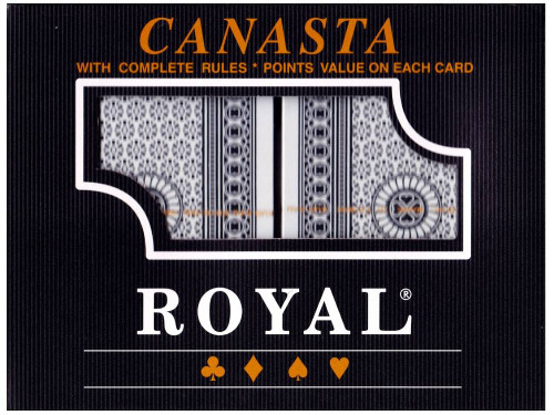 ROYAL CANASTA PLAYING CARDS
Royal Canasta with complete rules and points values on each card. This double deck of cards are part of our  range of Royal playing cards which are of a high quality but at a budget price.