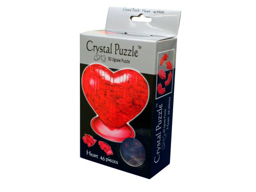3D Red Heart Crystal Puzzle