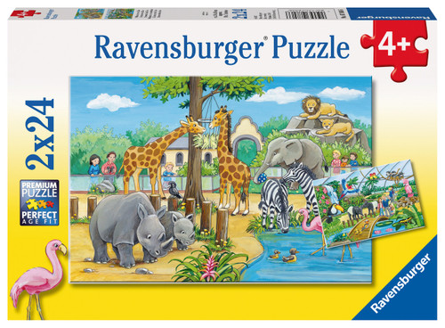 Ravensburger - welcome to the zoo puzzle 3 x 49 pce