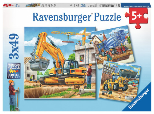 Ravensburger - Construction Vehicle Puzzle 3 x 49 Piece