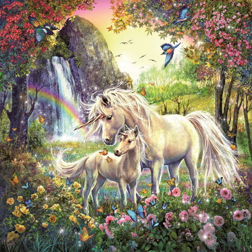 Ravensburger - Beautiful Unicorns Puzzle 3x49pc