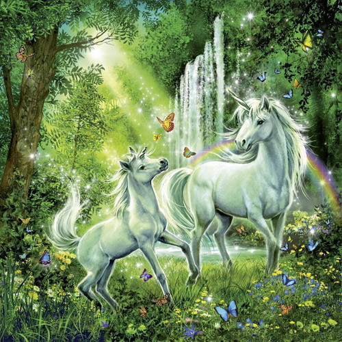 Ravensburger - Beautiful Unicorns Puzzle 3x49pc