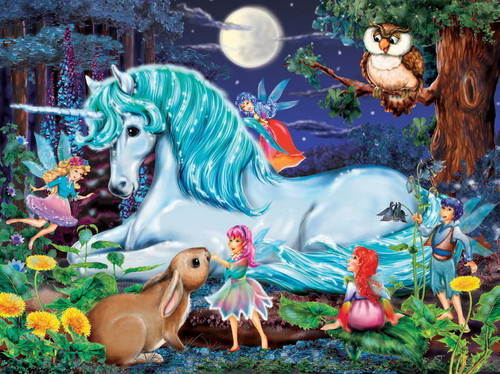 Ravensburger - Unicorns Enchanted Forest Puzzle 100 Piece