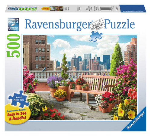 Ravensburger - Rooftop Garden Puzzle 500 Piece Large Format