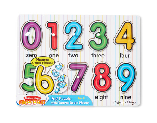 Melissa & Doug Numbers Peg Puzzle