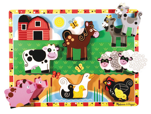 Melissa & Doug Farm Chunky Puzzle