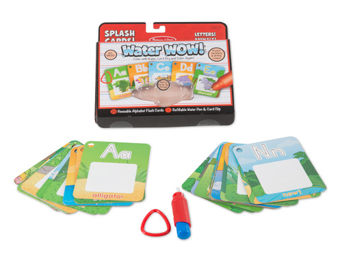 Melissa & Doug water wow splash cards - letters