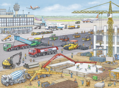 Ravensburger - Construction Site at the Airport Puzzle 100pc