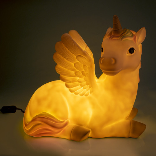 Giant table lamp unicorn