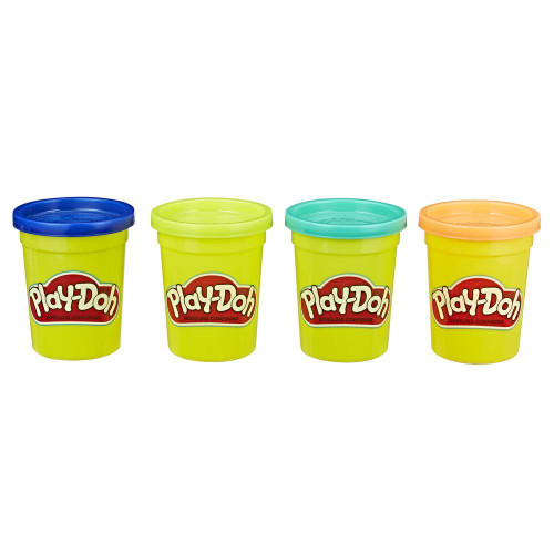 Play-Doh Classic 4 Pack - Dark Blue Lime Turquoise Orange Play-Doh Classic 4 Pack - Dark Blue Lime Turquoise Orange