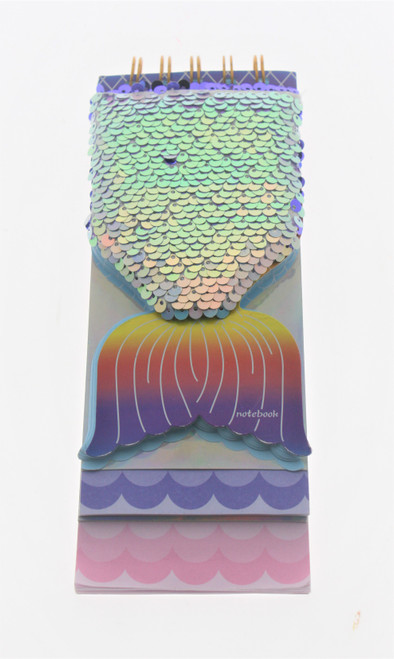 Sequence mermaid tail memo pad - white