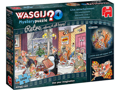 Wasgij? Mystery Retro #4 Live Entertainment 1000 Pce Puzzle