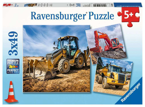 Ravensburger - Digger at Work! 3x49 Piece Puzzles
